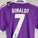 Shop 2016/17 REAL MADRID RONALDO #7 *BNWT* AWAY SHIRT (S) ADIDAS, classic football shirts, vintage football shirts & retro soccer jerseys at Cult Kits