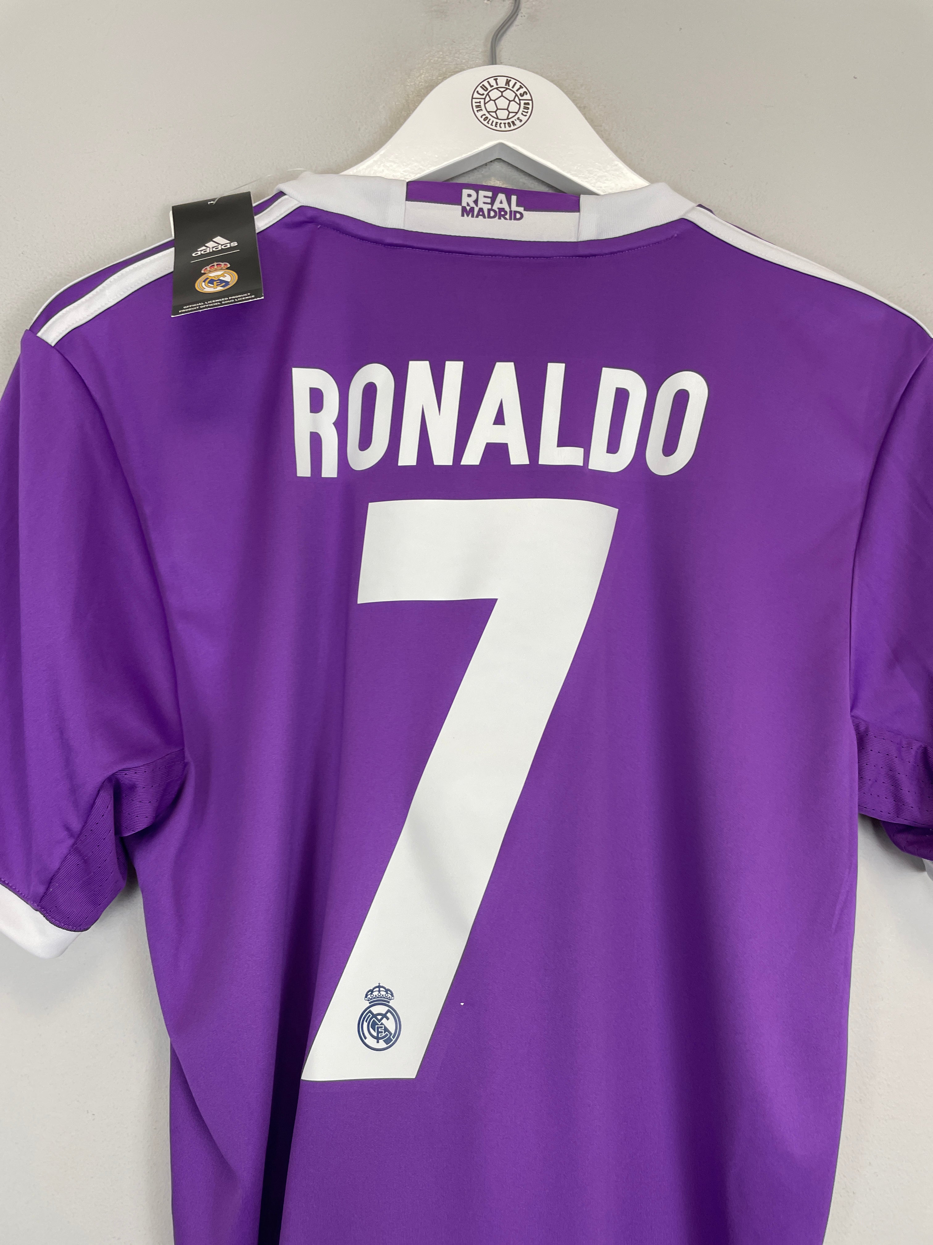 Shop 2016/17 REAL MADRID RONALDO #7 *BNWT* AWAY SHIRT (S) ADIDAS, classic football shirts, vintage football shirts & retro soccer jerseys at Cult Kits