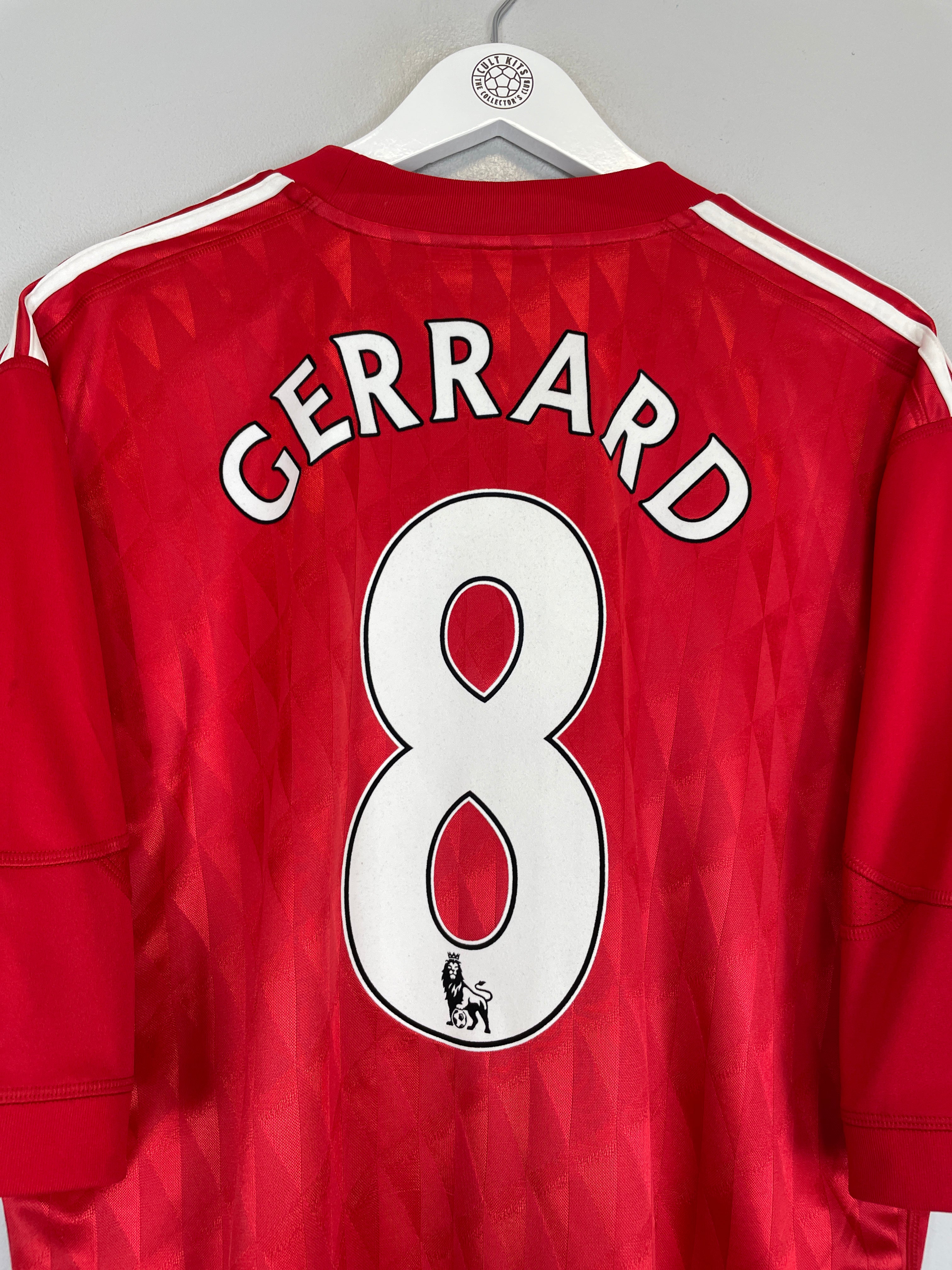 Shop 2010/12 LIVERPOOL GERRARD #8 HOME SHIRT (XXL) ADIDAS, classic football shirts, vintage football shirts & retro soccer jerseys at Cult Kits
