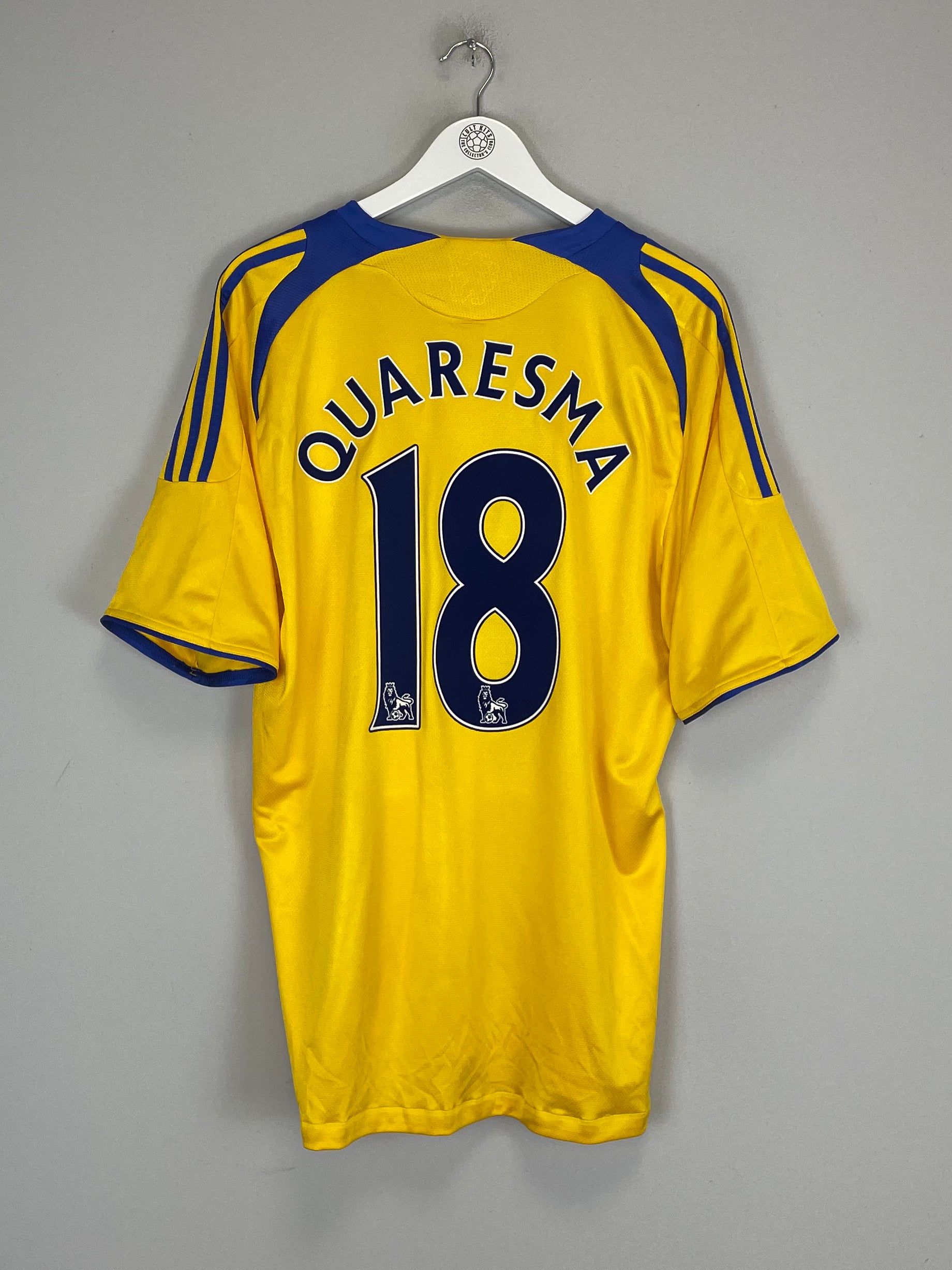 Shop 2008/09 CHELSEA QUARESMA #18 THIRD SHIRT (XL) ADIDAS, classic football shirts, vintage football shirts & retro soccer jerseys at Cult Kits