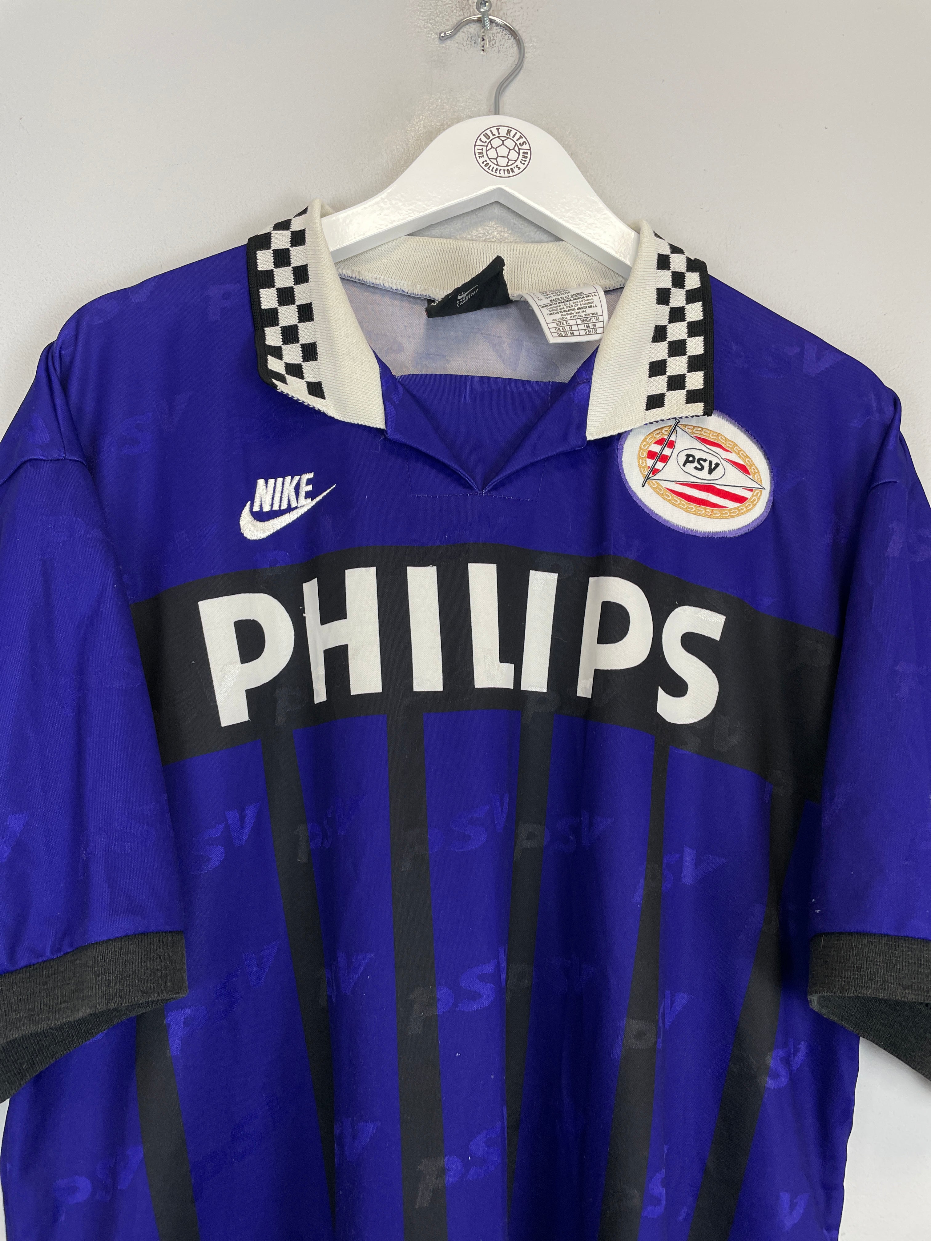 Shop 1995/96 PSV AWAY SHIRT (XL) NIKE, classic football shirts, vintage football shirts & retro soccer jerseys at Cult Kits
