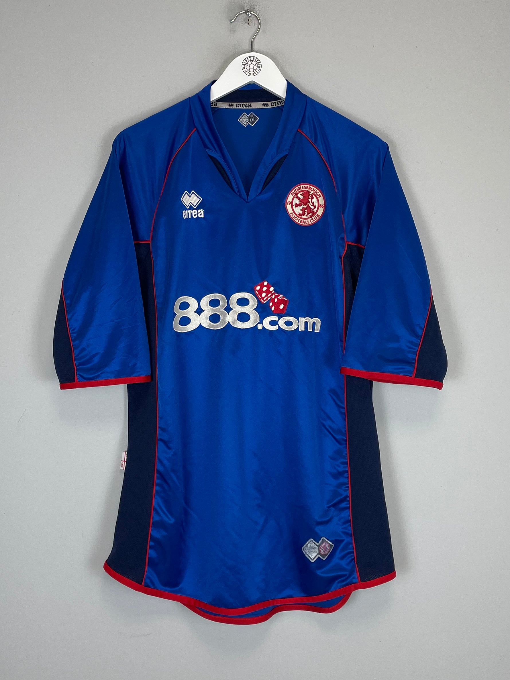 Shop 2005/06 MIDDLESBROUGH HASSELBAINK #9 AWAY SHIRT (XXL) ERREA, classic football shirts, vintage football shirts & retro soccer jerseys at Cult Kits