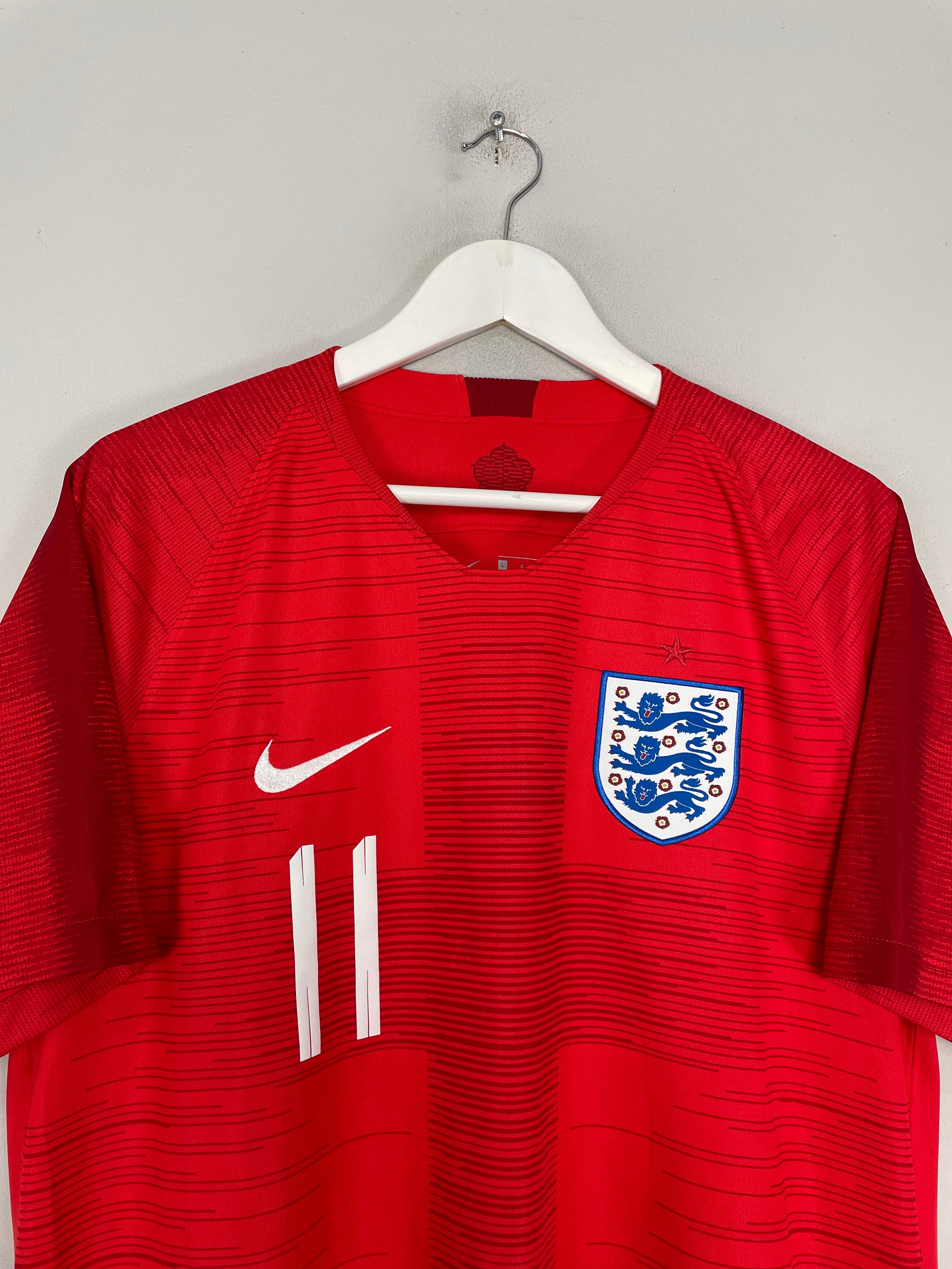 Shop 2018/19 ENGLAND LINGARD #11 AWAY SHIRT (L) NIKE, classic football shirts, vintage football shirts & retro soccer jerseys at Cult Kits