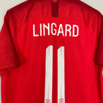 Shop 2018/19 ENGLAND LINGARD #11 AWAY SHIRT (L) NIKE, classic football shirts, vintage football shirts & retro soccer jerseys at Cult Kits