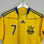 Shop 2010/12 UKRAINE SHEVCHENKO #7 HOME SHIRT (M) ADIDAS, classic football shirts, vintage football shirts & retro soccer jerseys at Cult Kits