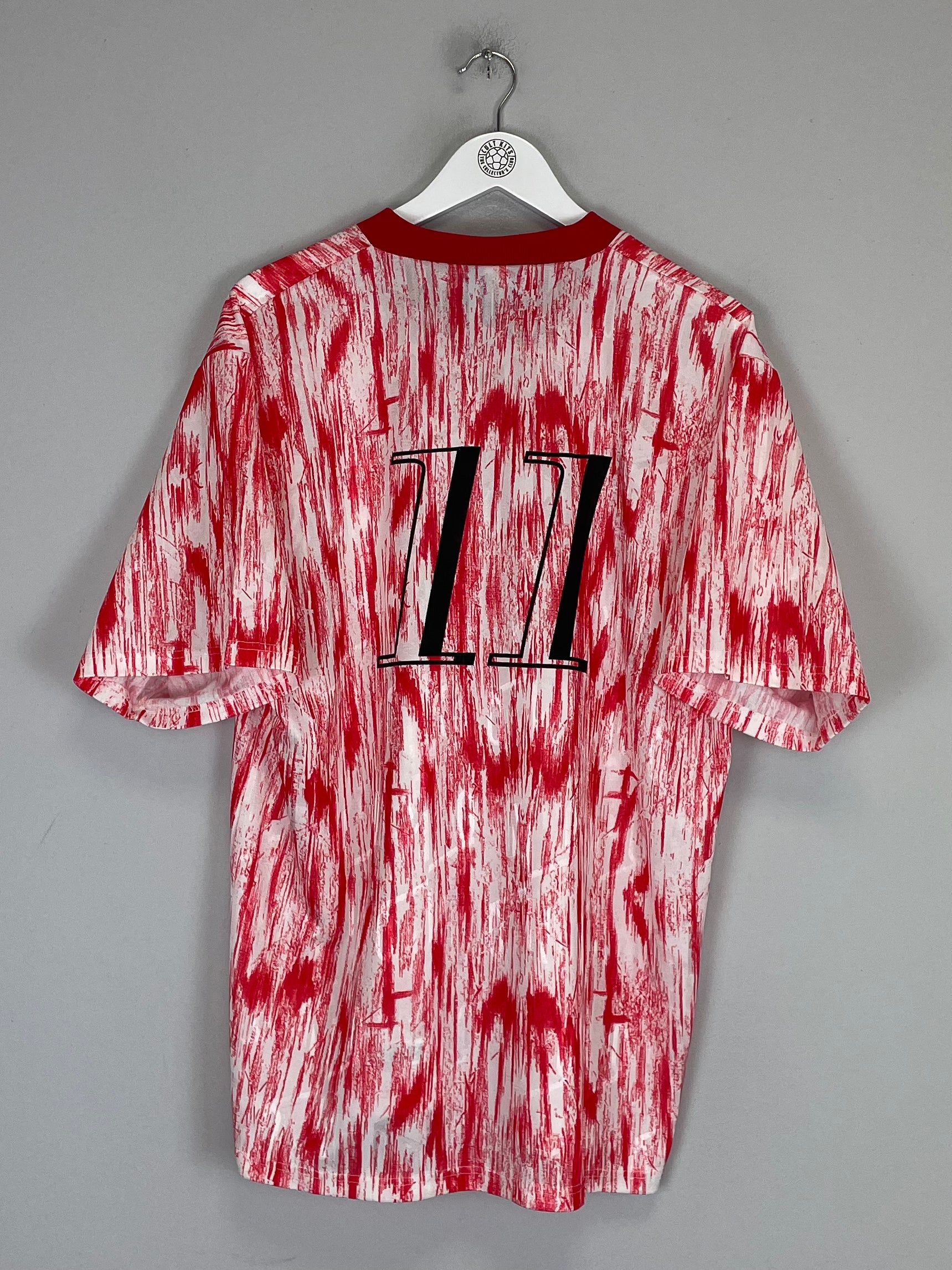 Shop 1990 TEXAS CHAINSAW MASSACRE X JAPANESE MOVIE MASHUP SHIRT (XL) UMBRO, classic football shirts, vintage football shirts & retro soccer jerseys at Cult Kits