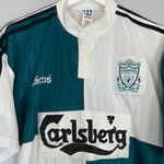 Shop 1995/96 LIVERPOOL AWAY SHIRT (XXL) ADIDAS, classic football shirts, vintage football shirts & retro soccer jerseys at Cult Kits