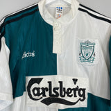 Shop 1995/96 LIVERPOOL AWAY SHIRT (XXL) ADIDAS, classic football shirts, vintage football shirts & retro soccer jerseys at Cult Kits