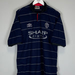 Shop 1999/00 MANCHESTER UNITED STAM #6 AWAY SHIRT (L) UMBRO, classic football shirts, vintage football shirts & retro soccer jerseys at Cult Kits