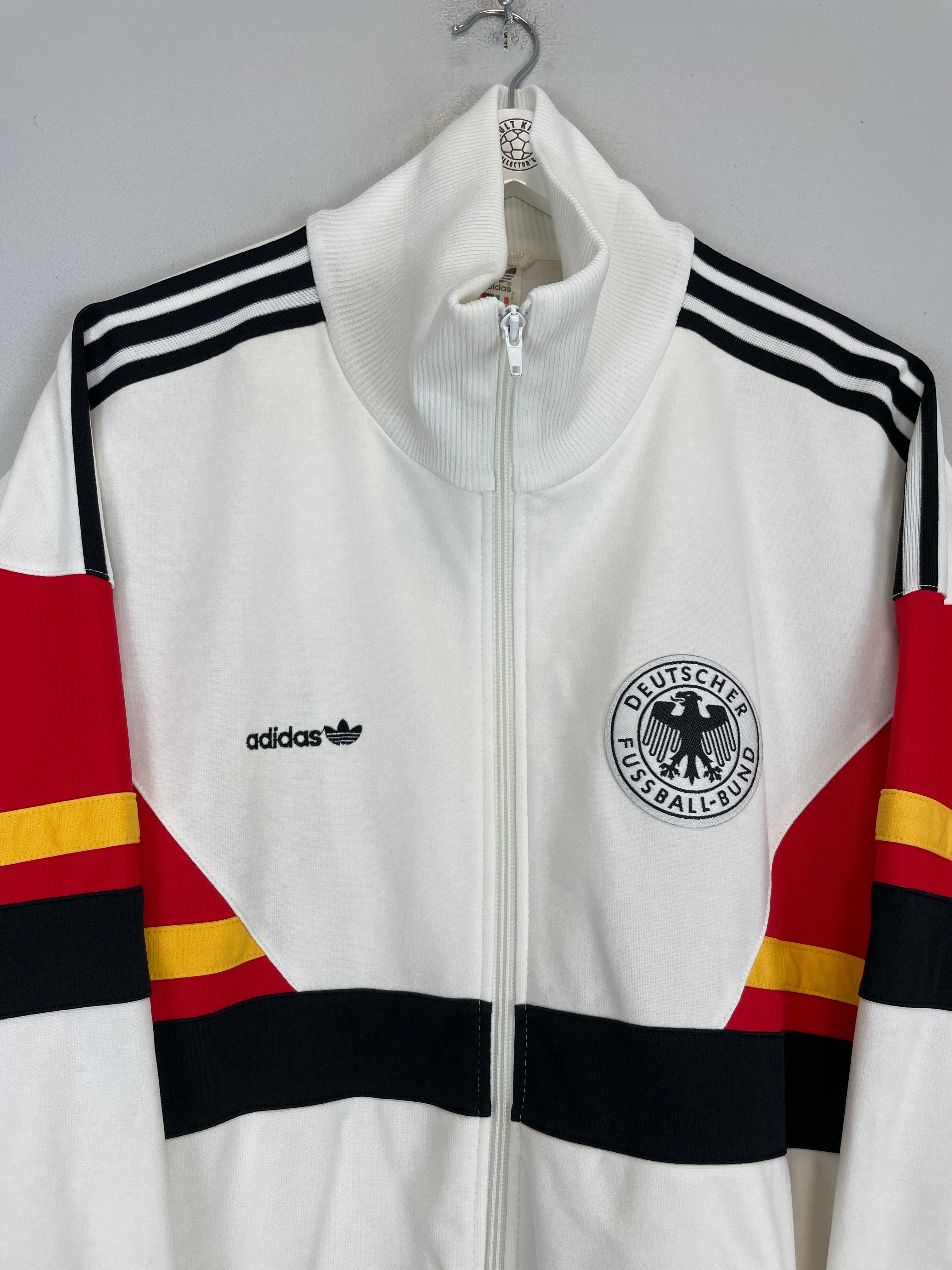 Shop 1986/88 GERMANY TRACK JACKET (XXL) ADIDAS, classic football shirts, vintage football shirts & retro soccer jerseys at Cult Kits