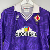 Shop 1991/92 FIORENTINA #5 L/S HOME SHIRT (L) LOTTO, classic football shirts, vintage football shirts & retro soccer jerseys at Cult Kits