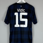 Shop 2013/14 MANCHESTER UNITED VIDIC #15 AWAY SHIRT (L) NIKE, classic football shirts, vintage football shirts & retro soccer jerseys at Cult Kits