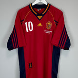 Shop 1998/99 SPAIN RAUL #10 HOME SHIRT (XL) ADIDAS, classic football shirts, vintage football shirts & retro soccer jerseys at Cult Kits