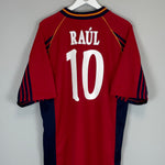 Shop 1998/99 SPAIN RAUL #10 HOME SHIRT (XL) ADIDAS, classic football shirts, vintage football shirts & retro soccer jerseys at Cult Kits
