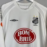 Shop 2004 SANTOS #7 HOME SHIRT (L) UMBRO, classic football shirts, vintage football shirts & retro soccer jerseys at Cult Kits
