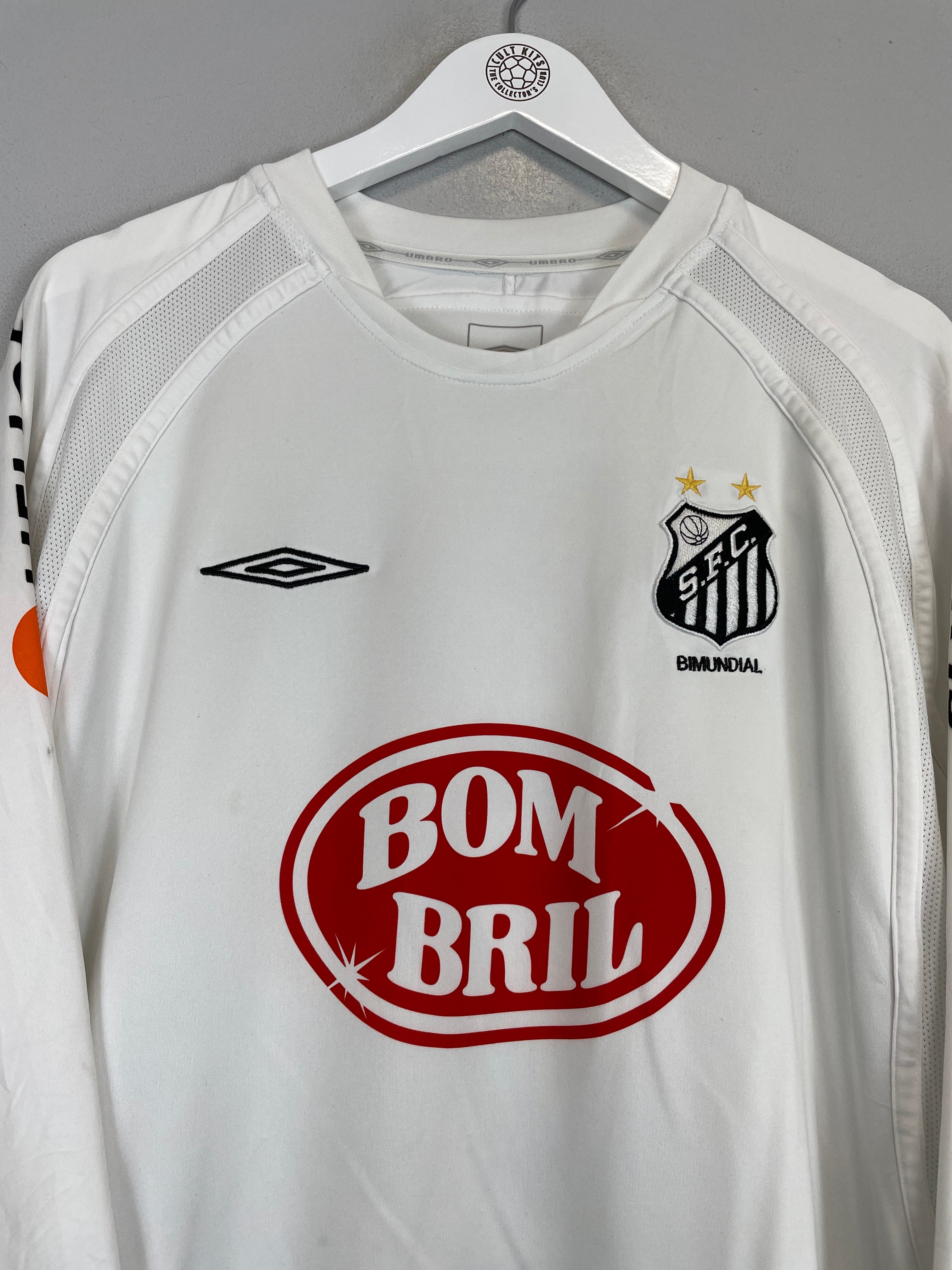 Shop 2004 SANTOS #7 HOME SHIRT (L) UMBRO, classic football shirts, vintage football shirts & retro soccer jerseys at Cult Kits