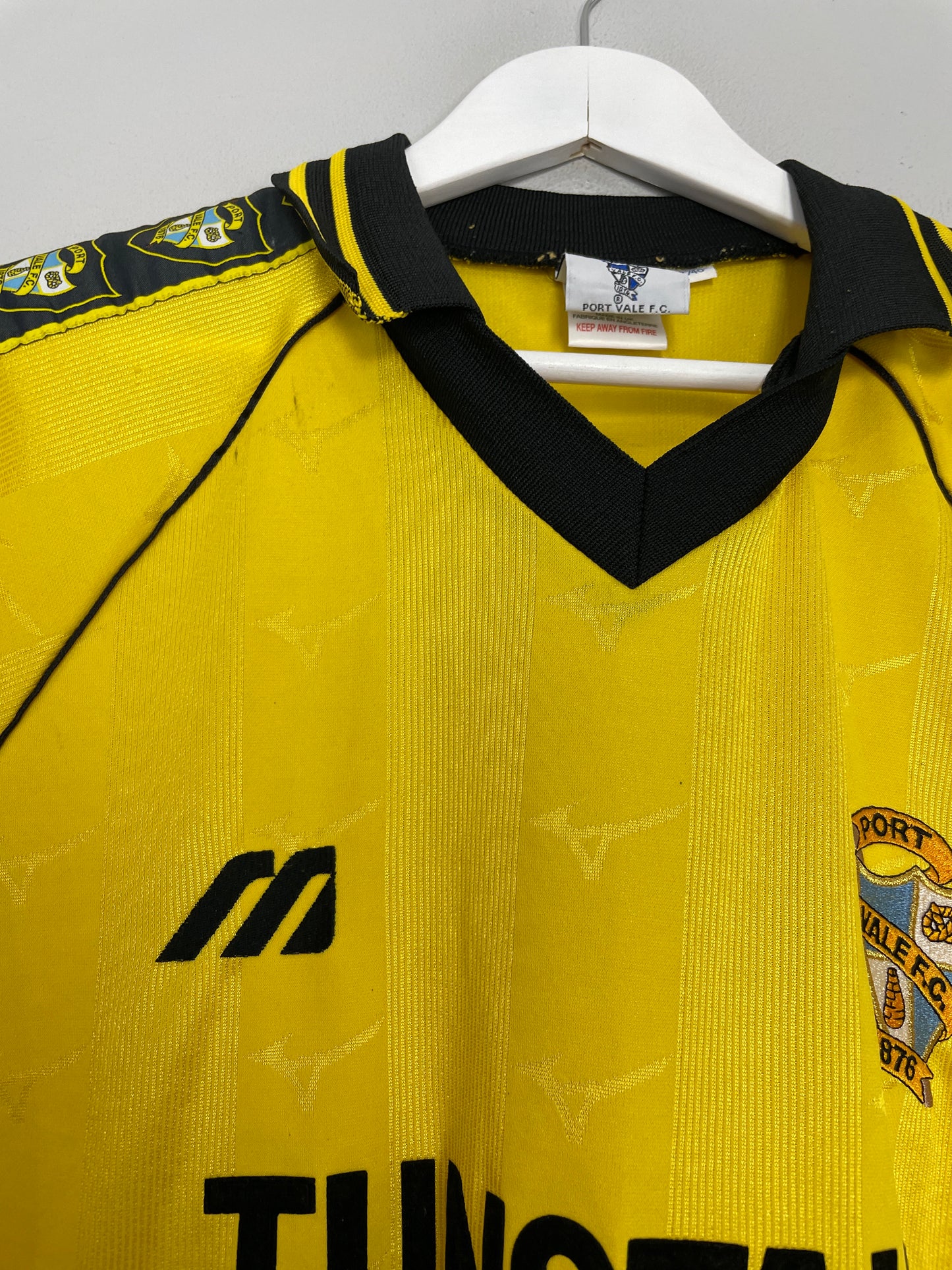 1998/00 PORT VALE AWAY SHIRT (M) MIZUNO