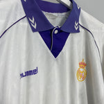 Shop 1993/94 REAL MADRID HOME SHIRT (XL) HUMMEL, classic football shirts, vintage football shirts & retro soccer jerseys at Cult Kits