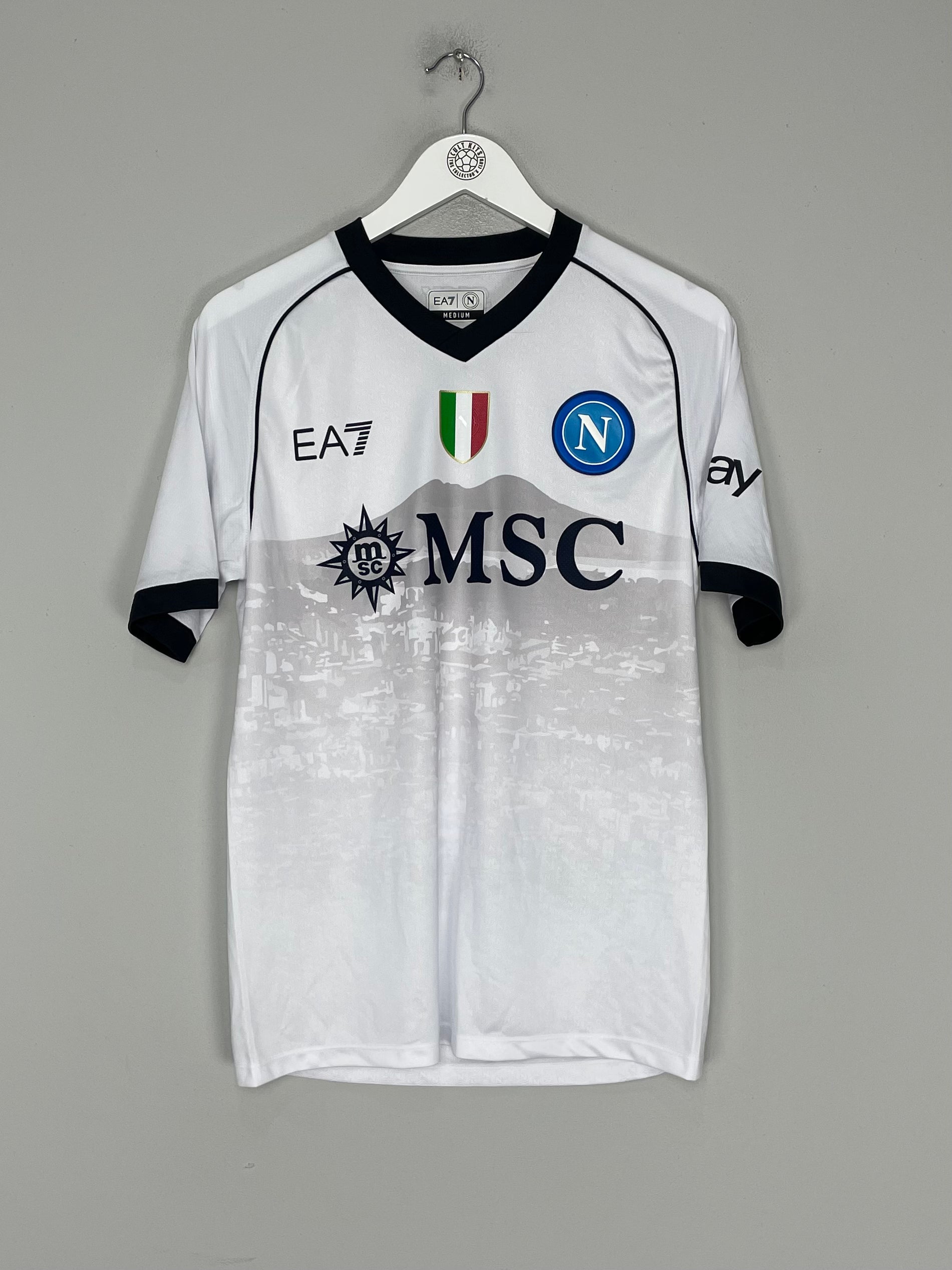 Shop 2023/24 Napoli *BNWOT* Authentic Away Shirt (Multiple Sizes) EA7, classic football shirts, vintage football shirts & retro soccer jerseys at Cult Kits