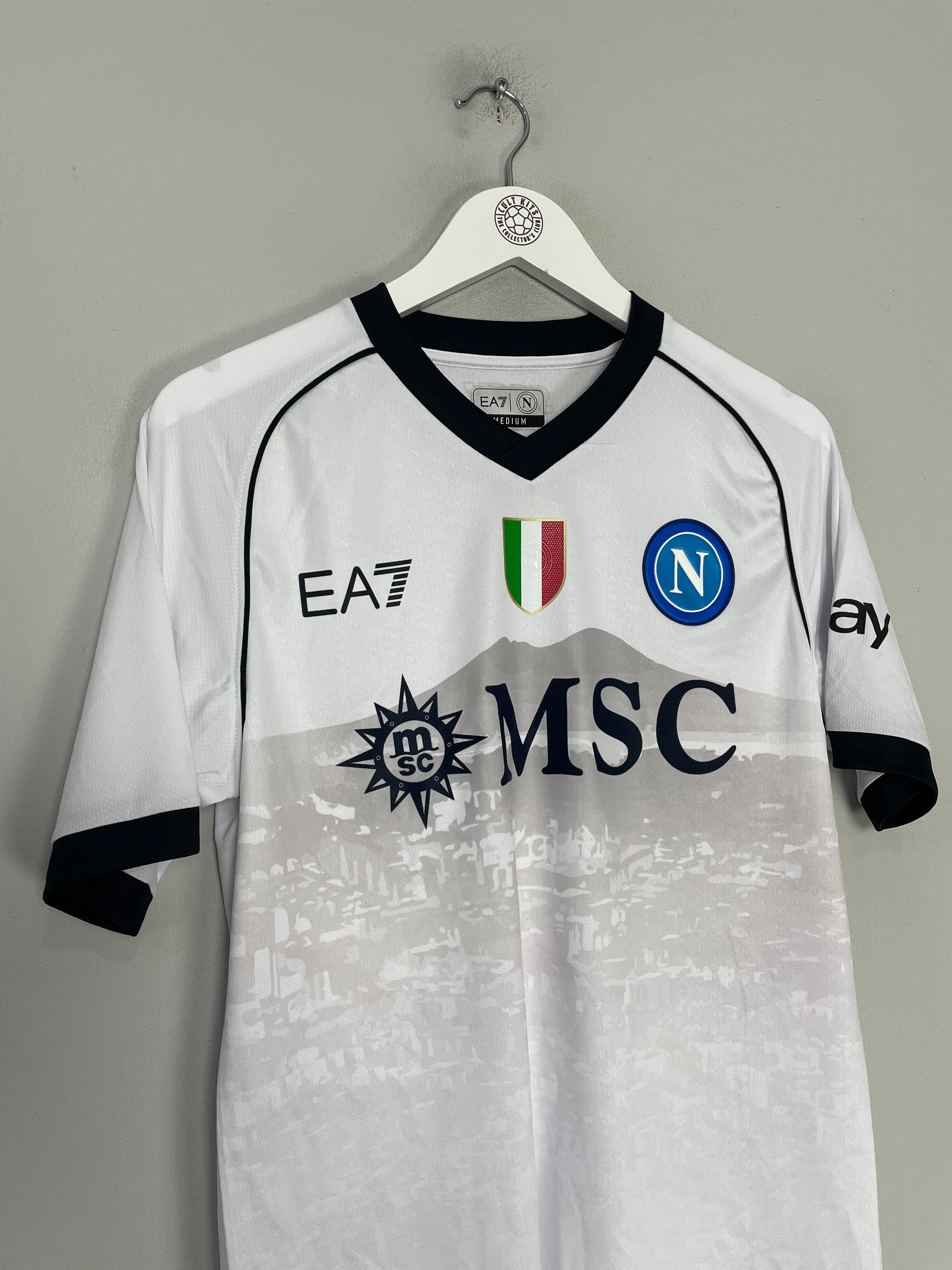 Shop 2023/24 Napoli *BNWOT* Authentic Away Shirt (Multiple Sizes) EA7, classic football shirts, vintage football shirts & retro soccer jerseys at Cult Kits