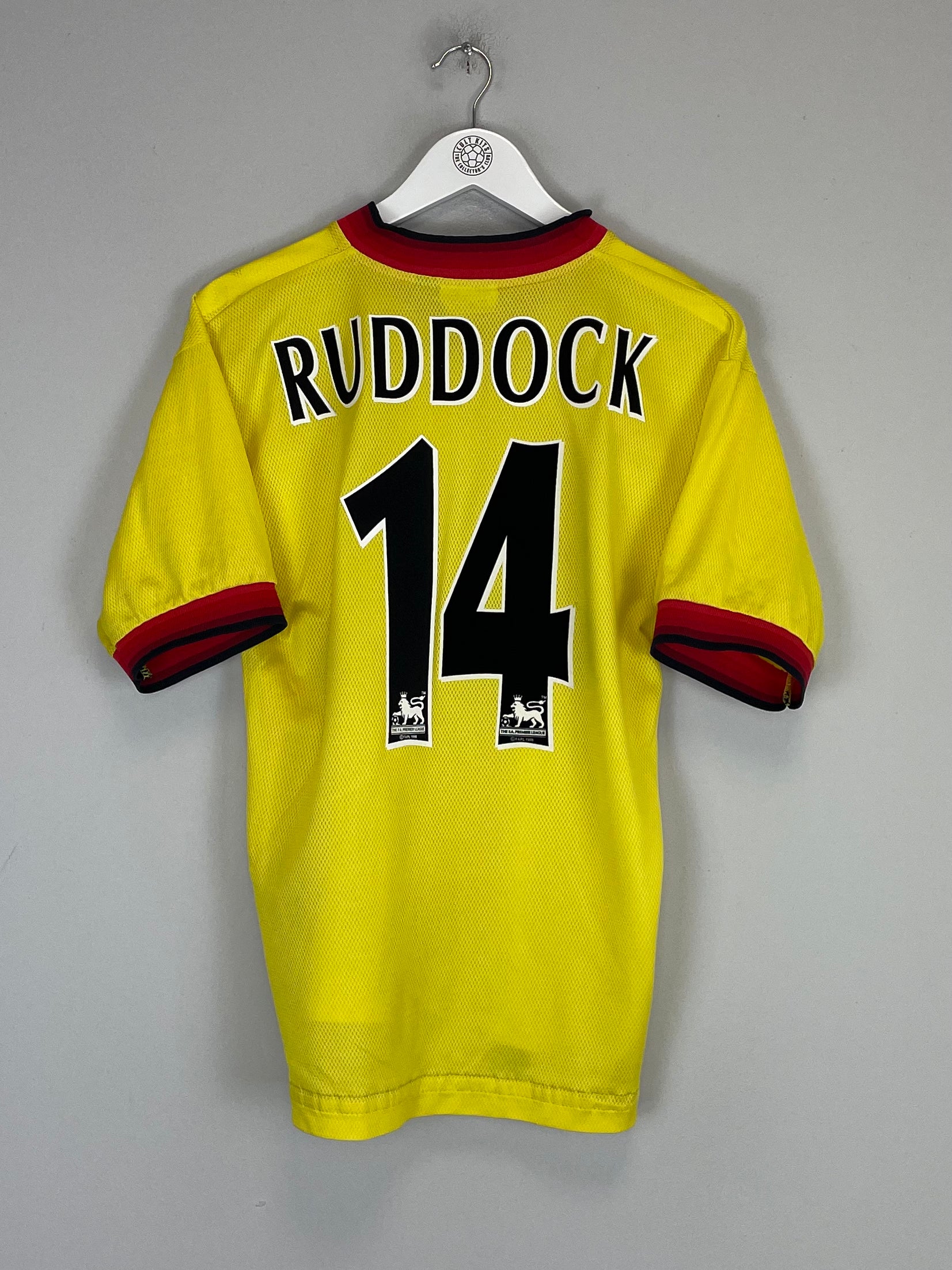 Shop 1997/99 LIVERPOOL RUDDOCK #14 AWAY SHIRT (S) REEBOK, classic football shirts, vintage football shirts & retro soccer jerseys at Cult Kits