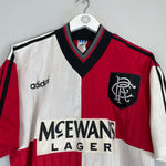 Shop 1995/96 RANGERS AWAY SHIRT (L) ADIDAS, classic football shirts, vintage football shirts & retro soccer jerseys at Cult Kits