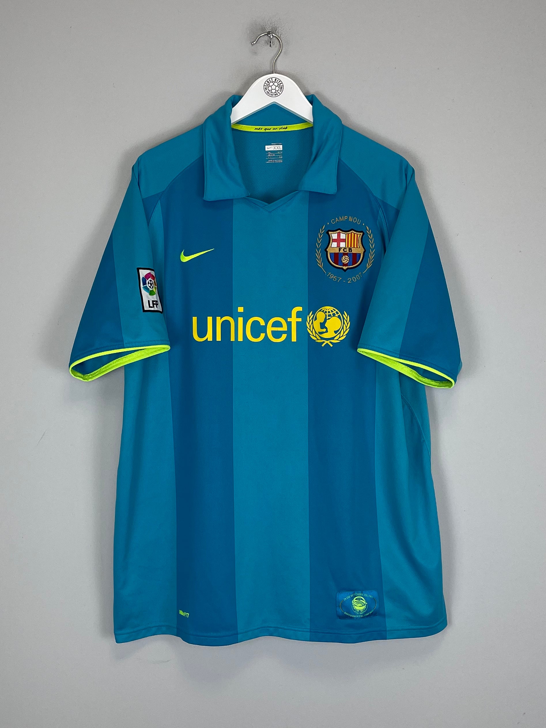 Shop 2007/08 BARCELONA RONALDINHO #10 AWAY SHIRT (XXL) NIKE, classic football shirts, vintage football shirts & retro soccer jerseys at Cult Kits