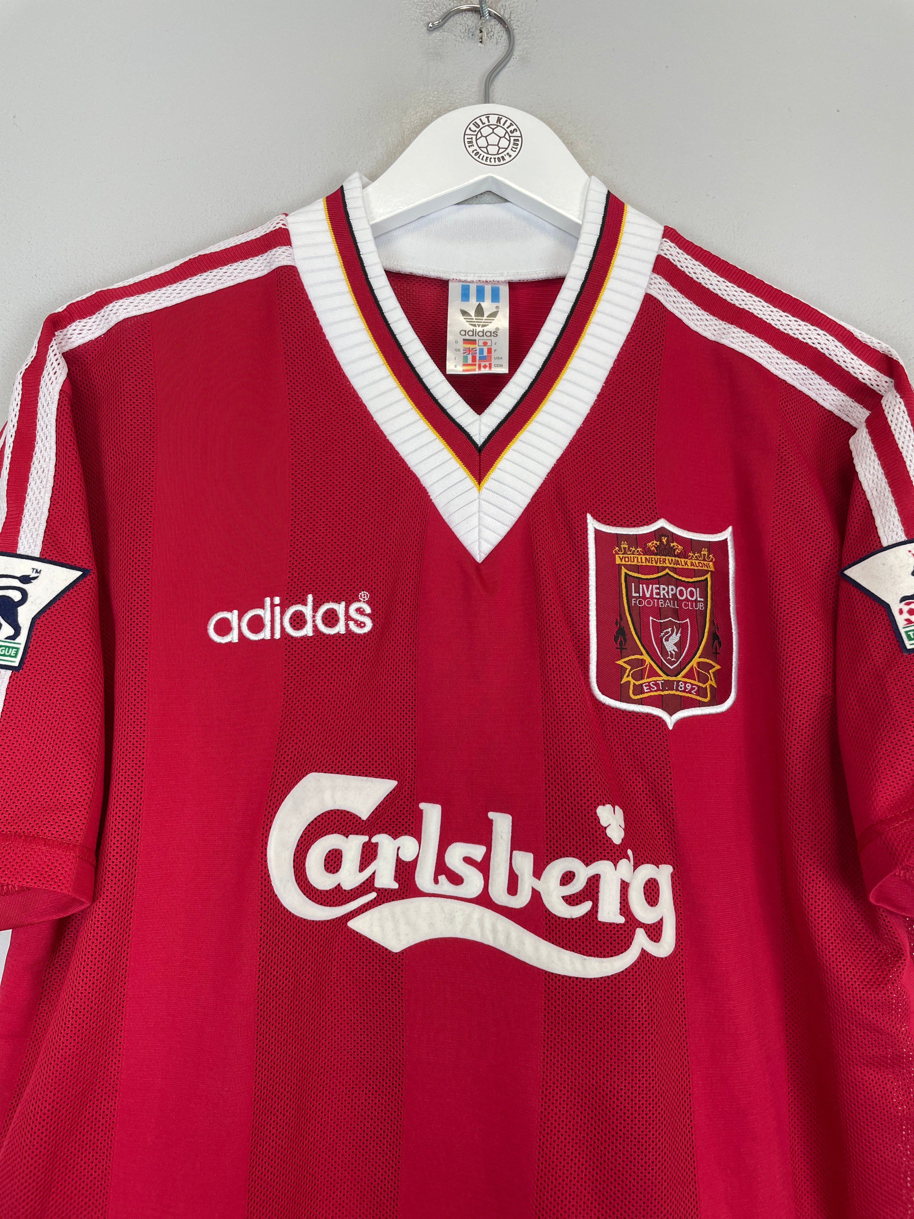 Shop 1995/96 LIVERPOOL FOWLER #23 HOME SHIRT (L) REEBOK, classic football shirts, vintage football shirts & retro soccer jerseys at Cult Kits