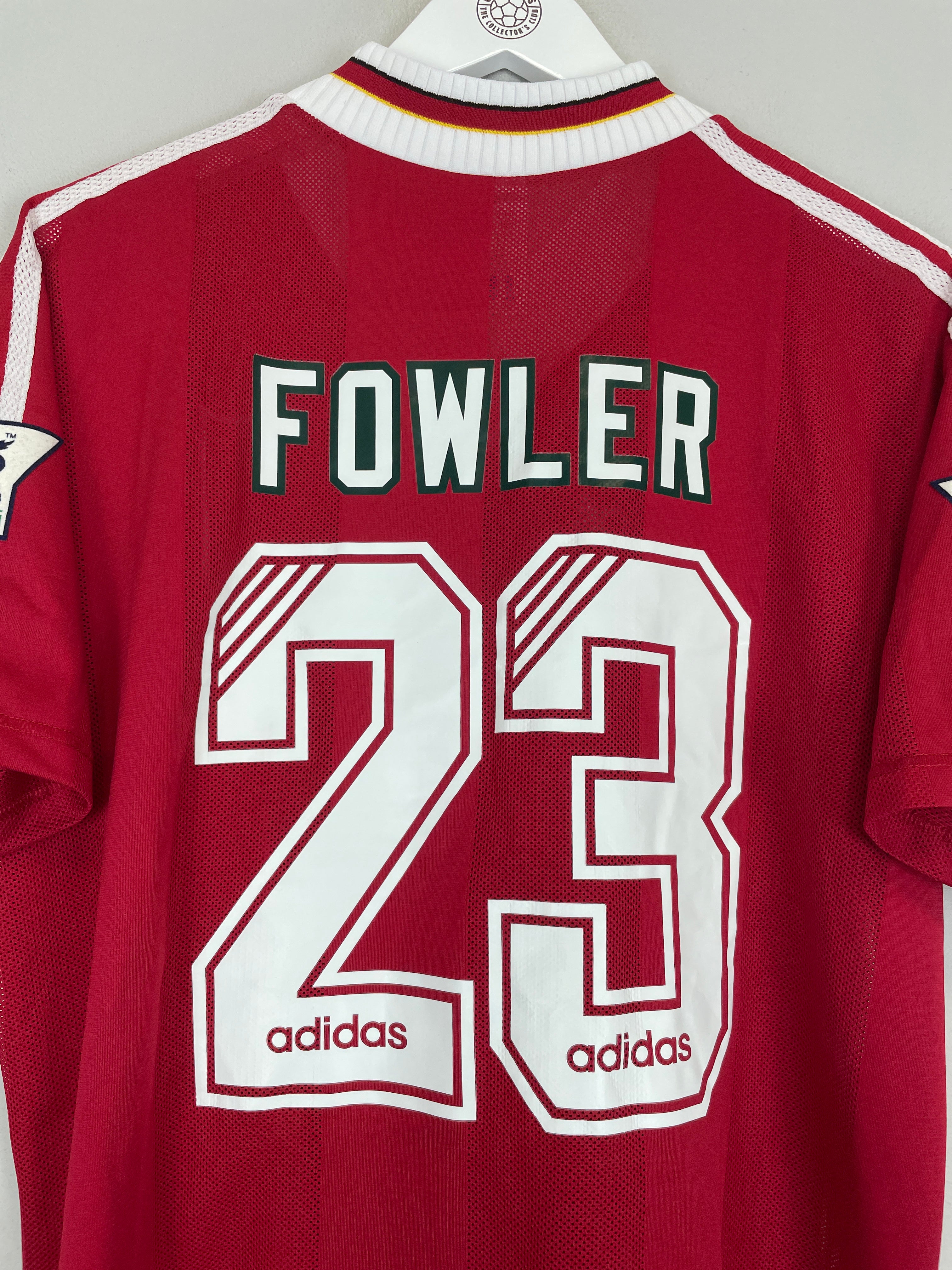 Shop 1995/96 LIVERPOOL FOWLER #23 HOME SHIRT (L) REEBOK, classic football shirts, vintage football shirts & retro soccer jerseys at Cult Kits