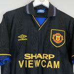 Shop 1993/94 MANCHESTER UNITED CANTONA #7 AWAY SHIRT (M) UMBRO, classic football shirts, vintage football shirts & retro soccer jerseys at Cult Kits
