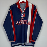 Shop 1998/99 ATLETICO MADRID L/S AWAY SHIRT (L) REEBOK, classic football shirts, vintage football shirts & retro soccer jerseys at Cult Kits