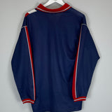 Shop 1998/99 ATLETICO MADRID L/S AWAY SHIRT (L) REEBOK, classic football shirts, vintage football shirts & retro soccer jerseys at Cult Kits