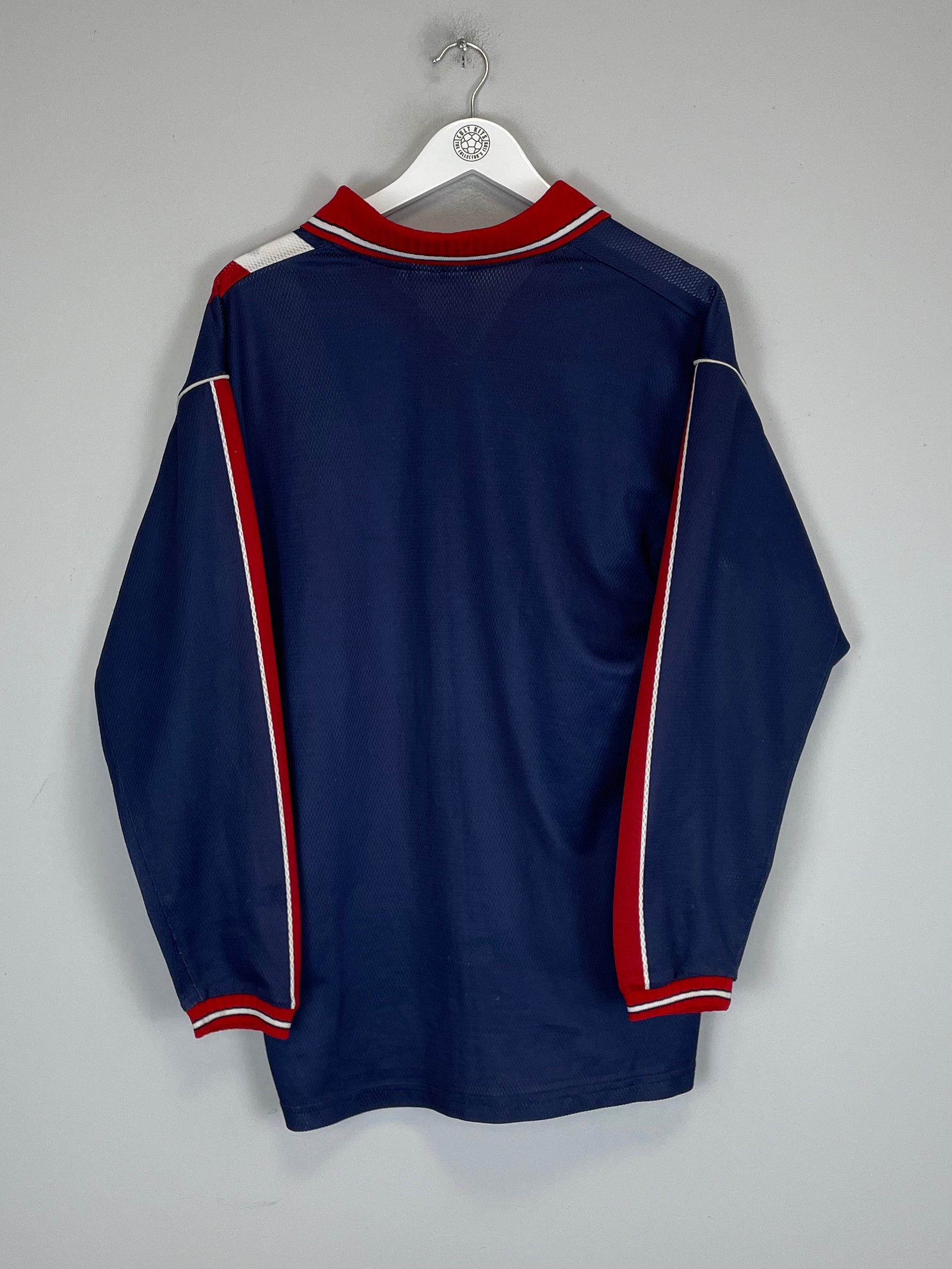 Shop 1998/99 ATLETICO MADRID L/S AWAY SHIRT (L) REEBOK, classic football shirts, vintage football shirts & retro soccer jerseys at Cult Kits