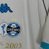 Shop 2003 GREMIO #7 *CENTENARY* AWAY SHIRT (M) KAPPA, classic football shirts, vintage football shirts & retro soccer jerseys at Cult Kits