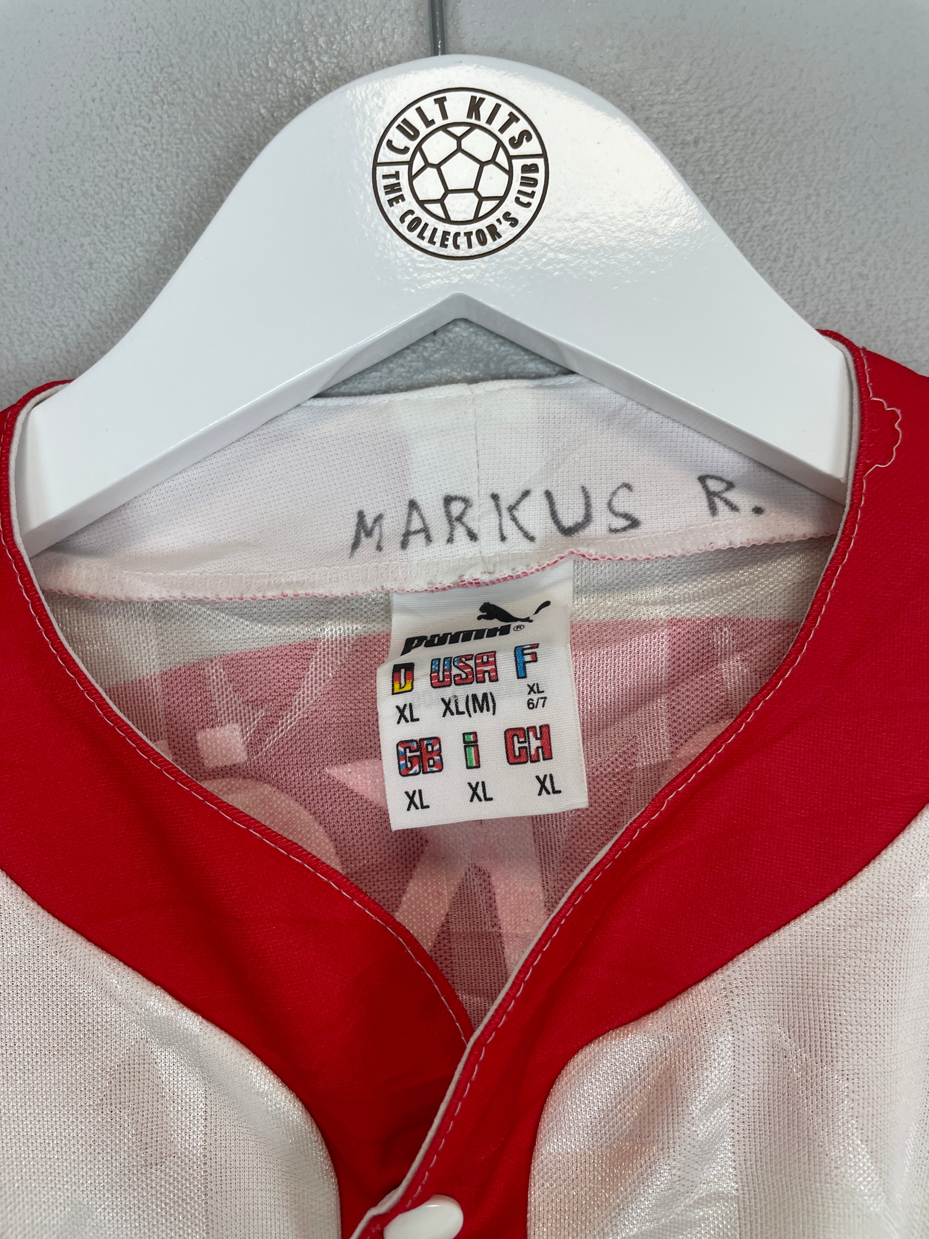 Shop 1993/94 FC KOLN HOME SHIRT (XL) PUMA, classic football shirts, vintage football shirts & retro soccer jerseys at Cult Kits