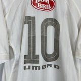 Shop 2003 SANTOS #10 HOME SHIRT (L) UMBRO, classic football shirts, vintage football shirts & retro soccer jerseys at Cult Kits