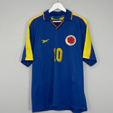 Shop 1998/01 COLOMBIA VALDERRAMA #10 AWAY SHIRT (XL) REEBOK, classic football shirts, vintage football shirts & retro soccer jerseys at Cult Kits