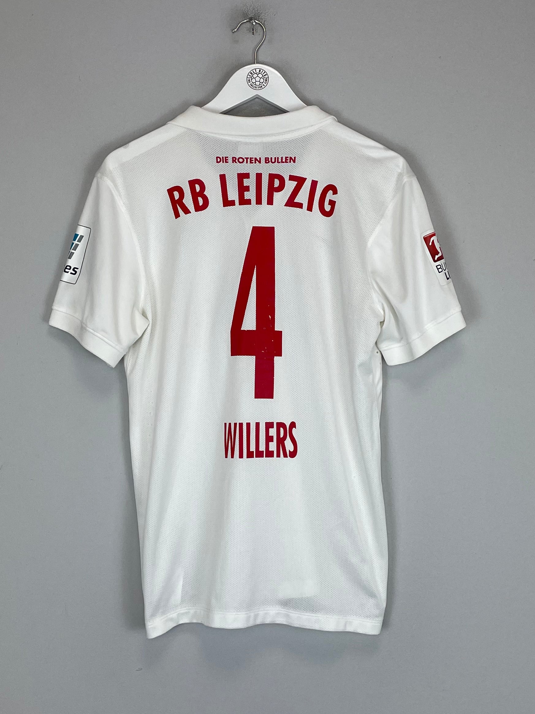 Shop 2014/15 RED BULL LEIPZIG WILLERS #4 *PLAYER ISSUE* HOME SHIRT (M) NIKE, classic football shirts, vintage football shirts & retro soccer jerseys at Cult Kits