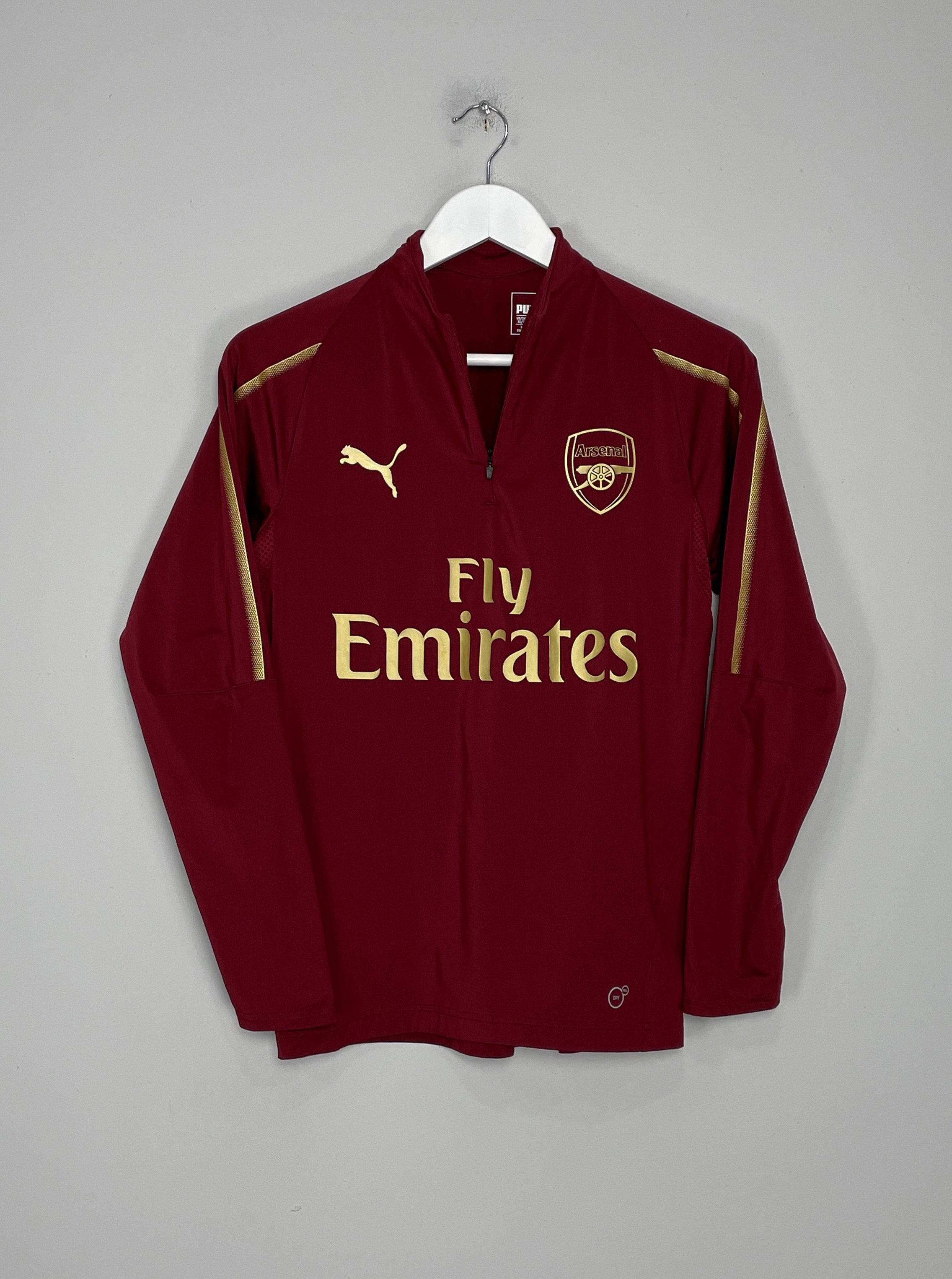 Shop 2018/19 ARSENAL 1/4 ZIP DRILL TOP (XL.KIDS) PUMA, classic football shirts, vintage football shirts & retro soccer jerseys at Cult Kits