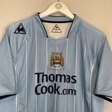 Shop 2007/08 MANCHESTER CITY ELANO #11 HOME SHIRT (XL) LE COQ, classic football shirts, vintage football shirts & retro soccer jerseys at Cult Kits