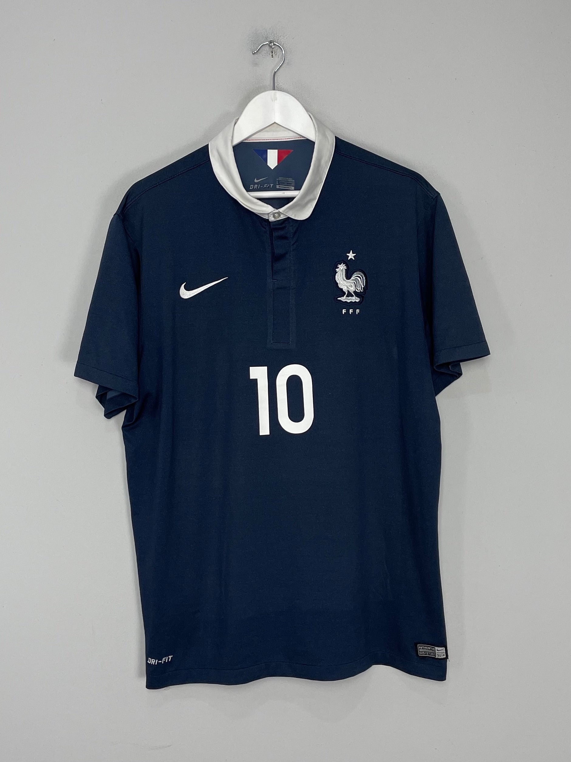 Shop 2014/16 FRANCE BENZEMA #10 HOME SHIRT (XL) NIKE, classic football shirts, vintage football shirts & retro soccer jerseys at Cult Kits