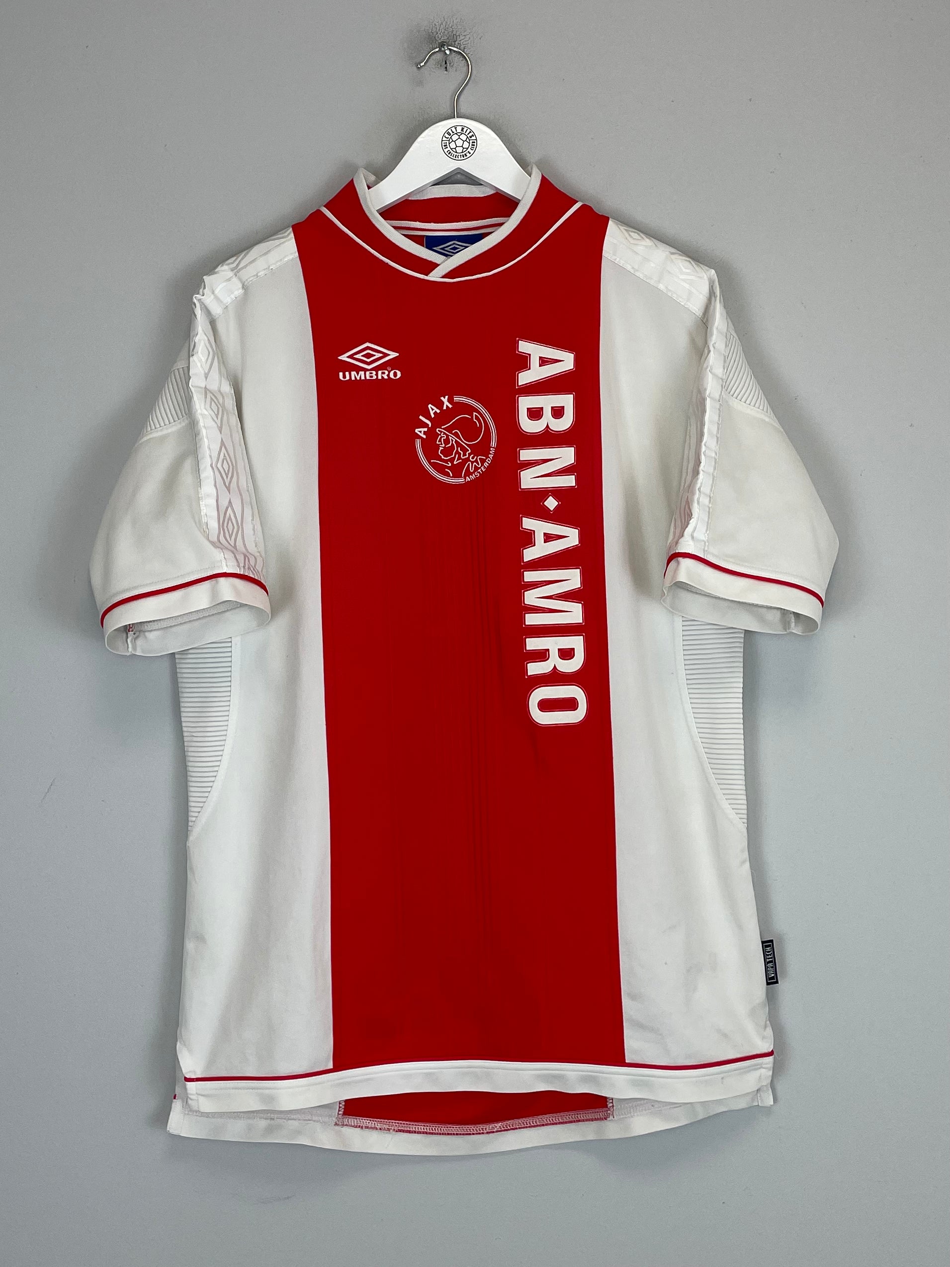 Shop 1999/00 AJAX HOME SHIRT (XL) UMBRO, classic football shirts, vintage football shirts & retro soccer jerseys at Cult Kits