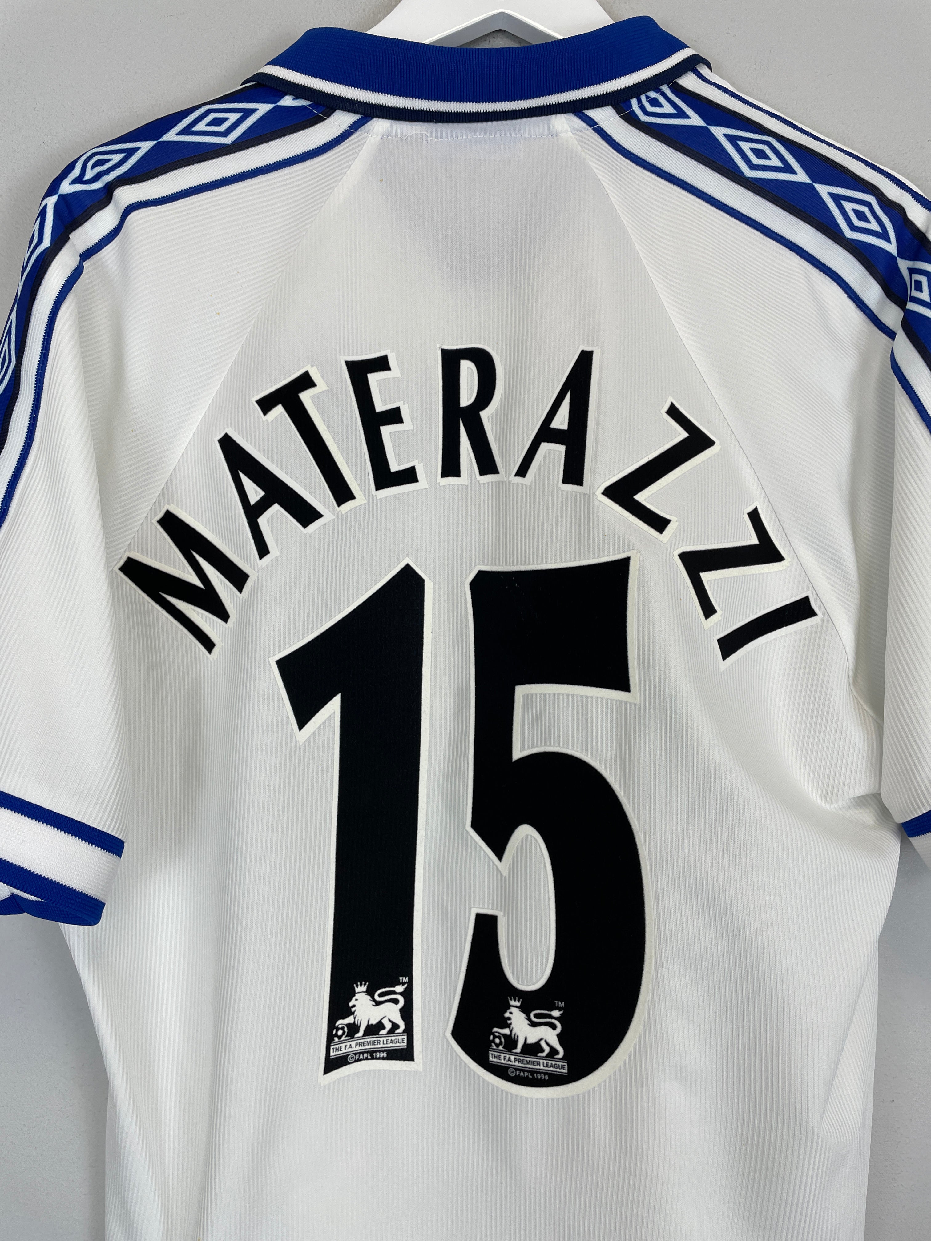 Shop 1998/99 EVERTON MATERAZZI #15 AWAY SHIRT (L) UMBRO, classic football shirts, vintage football shirts & retro soccer jerseys at Cult Kits