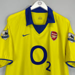 Shop 2002/04 ARSENAL VIEIRA #4 AWAY SHIRT (L) NIKE, classic football shirts, vintage football shirts & retro soccer jerseys at Cult Kits