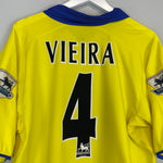 Shop 2002/04 ARSENAL VIEIRA #4 AWAY SHIRT (L) NIKE, classic football shirts, vintage football shirts & retro soccer jerseys at Cult Kits