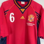 Shop 1998/00 SPAIN HIERRO #6 HOME SHIRT (L) ADIDAS, classic football shirts, vintage football shirts & retro soccer jerseys at Cult Kits