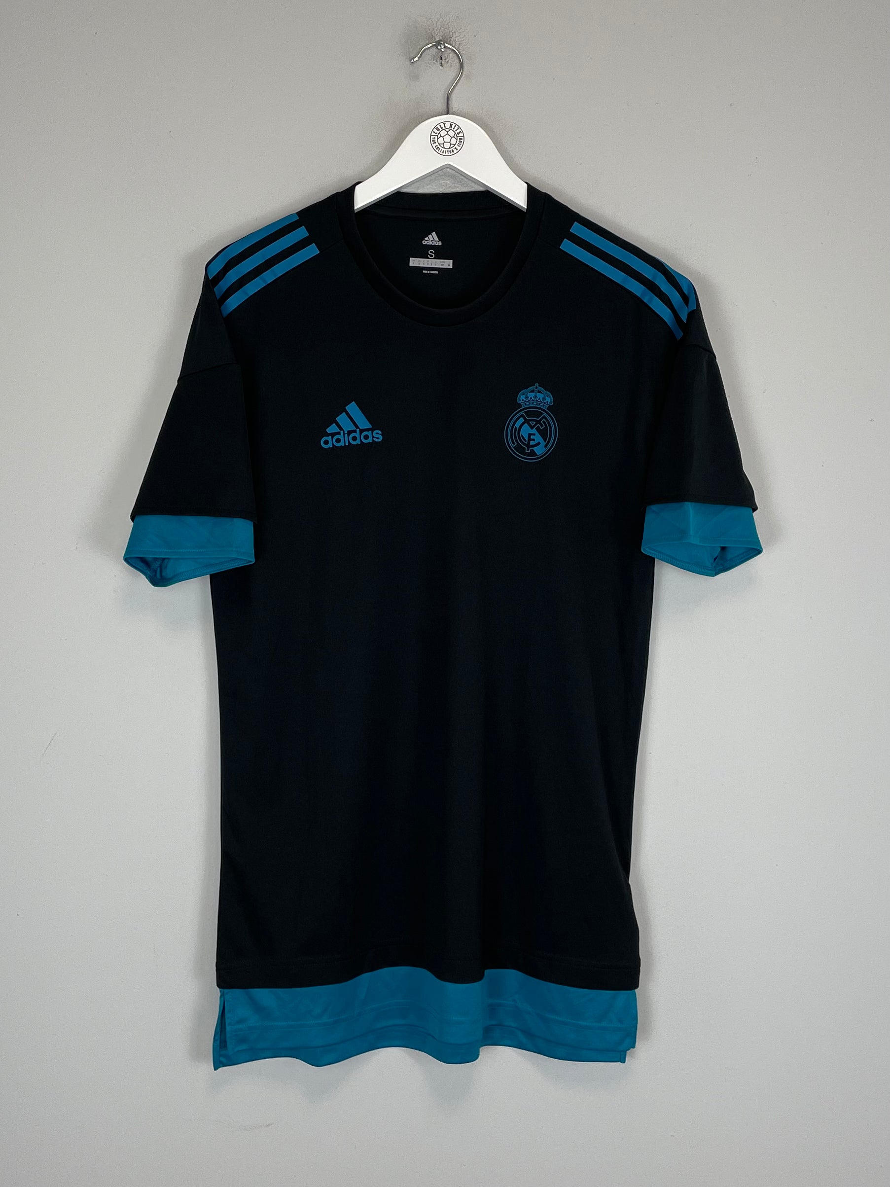 Shop 2017/18 REAL MADRID TRAINING SHIRT (S) ADIDAS, classic football shirts, vintage football shirts & retro soccer jerseys at Cult Kits