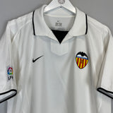 Shop 2002/03 VALENCIA CAREW #7 HOME SHIRT (M) NIKE, classic football shirts, vintage football shirts & retro soccer jerseys at Cult Kits
