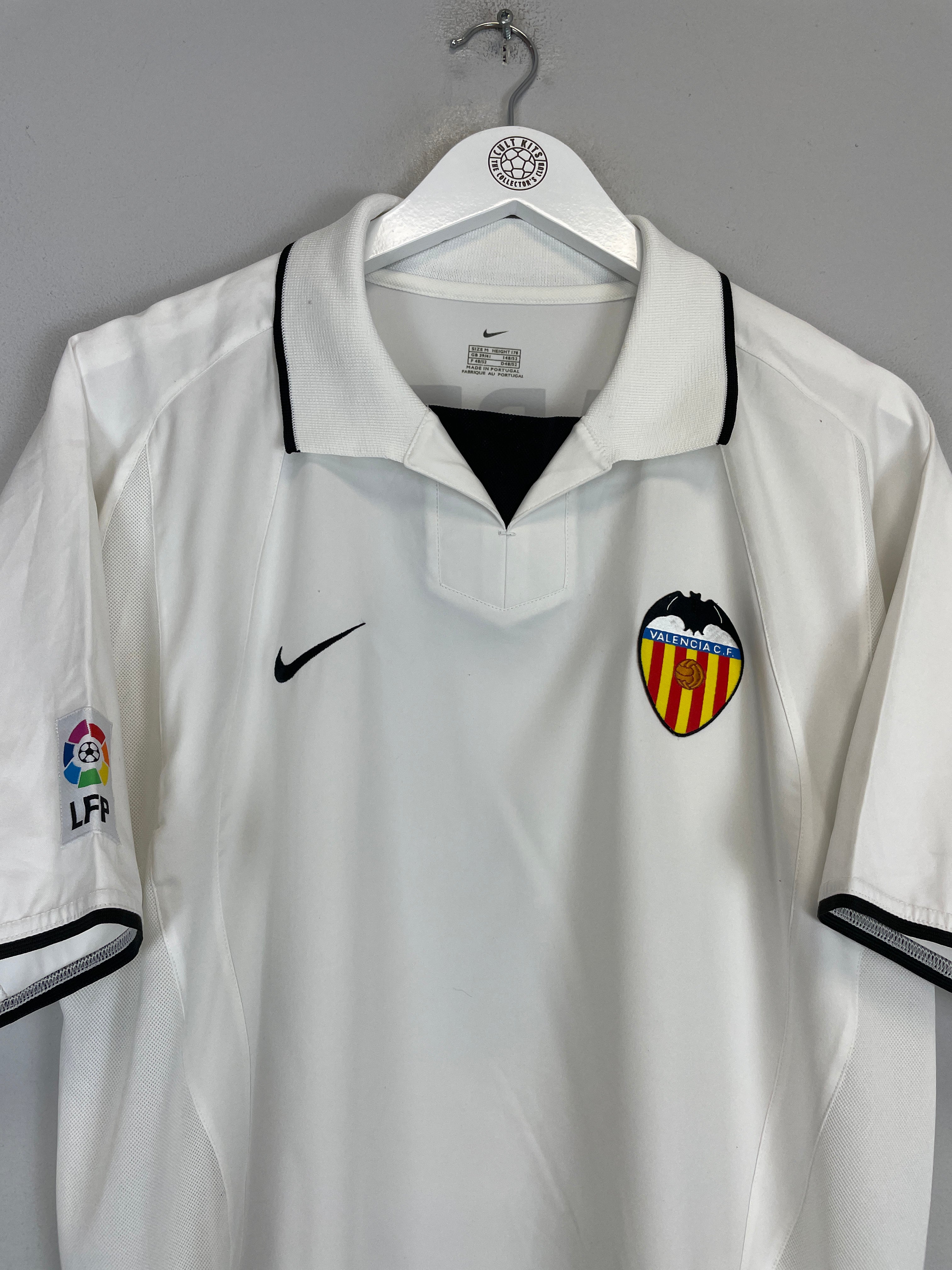Shop 2002/03 VALENCIA CAREW #7 HOME SHIRT (M) NIKE, classic football shirts, vintage football shirts & retro soccer jerseys at Cult Kits