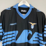 Shop 2015/16 LAZIO AWAY SHIRT (XL) MACRON, classic football shirts, vintage football shirts & retro soccer jerseys at Cult Kits
